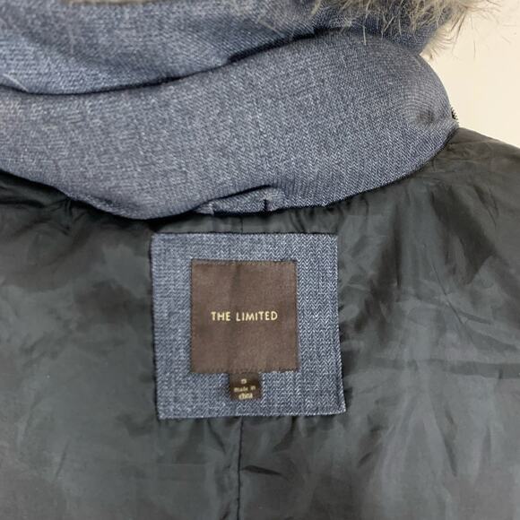 The Limited Down Feather Puffer Vest Faux Fur Small - Picture 6 of 8